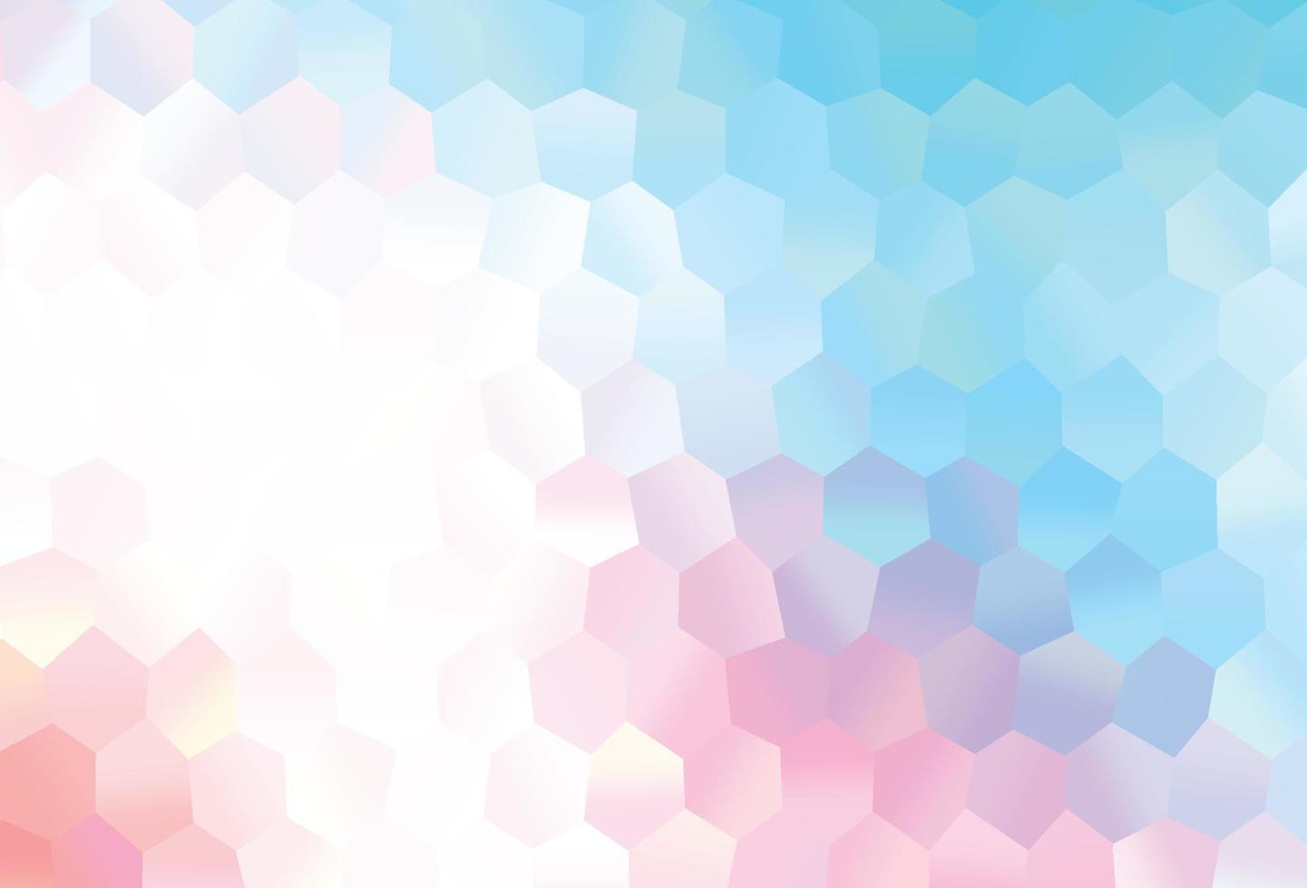 Light Blue, Red vector template in hexagonal style.