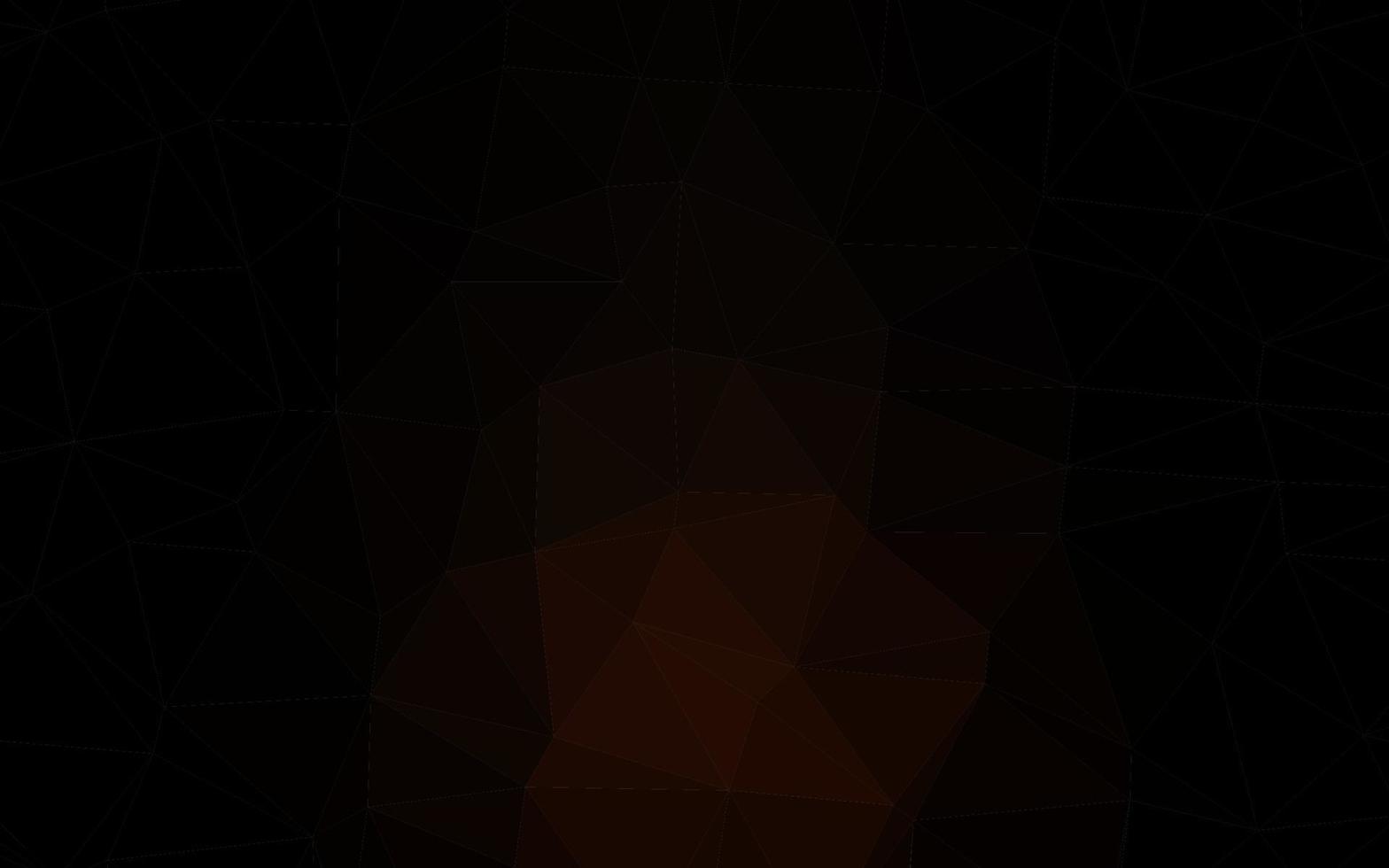 Dark Red vector polygonal background.