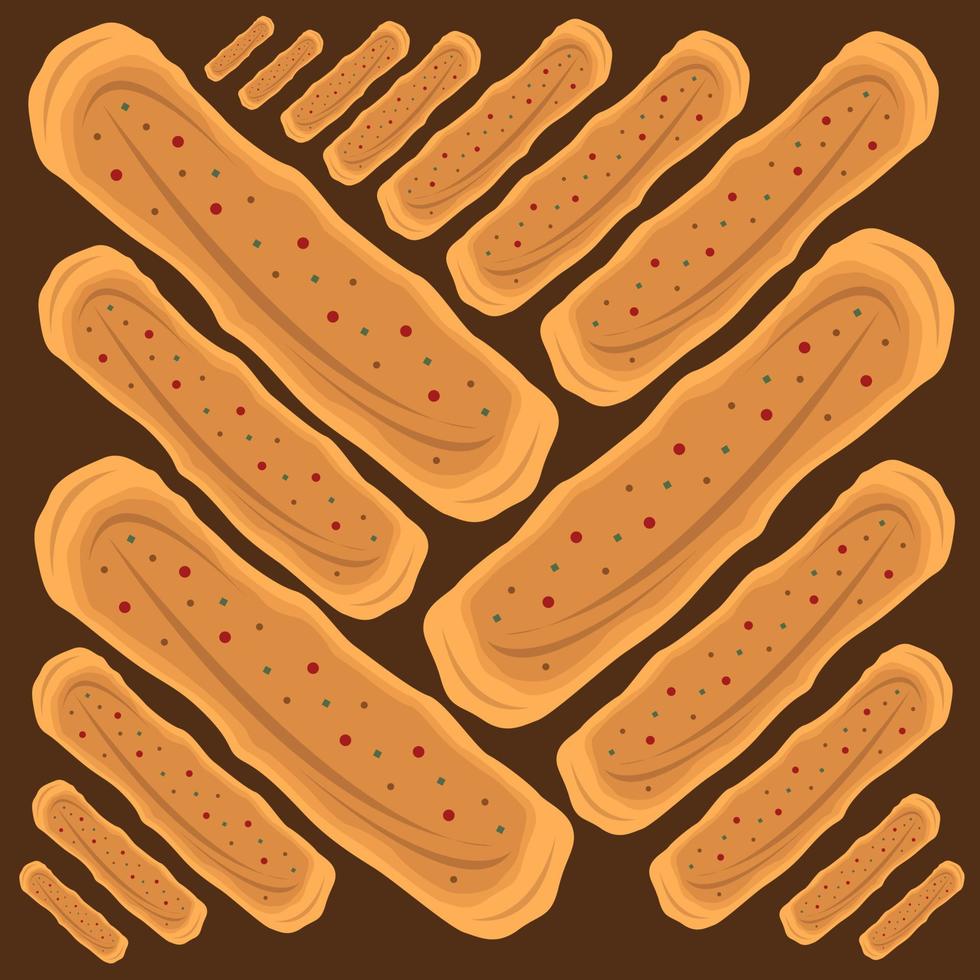 Fried mozzarella sticks vector illustration for graphic design and decorative element