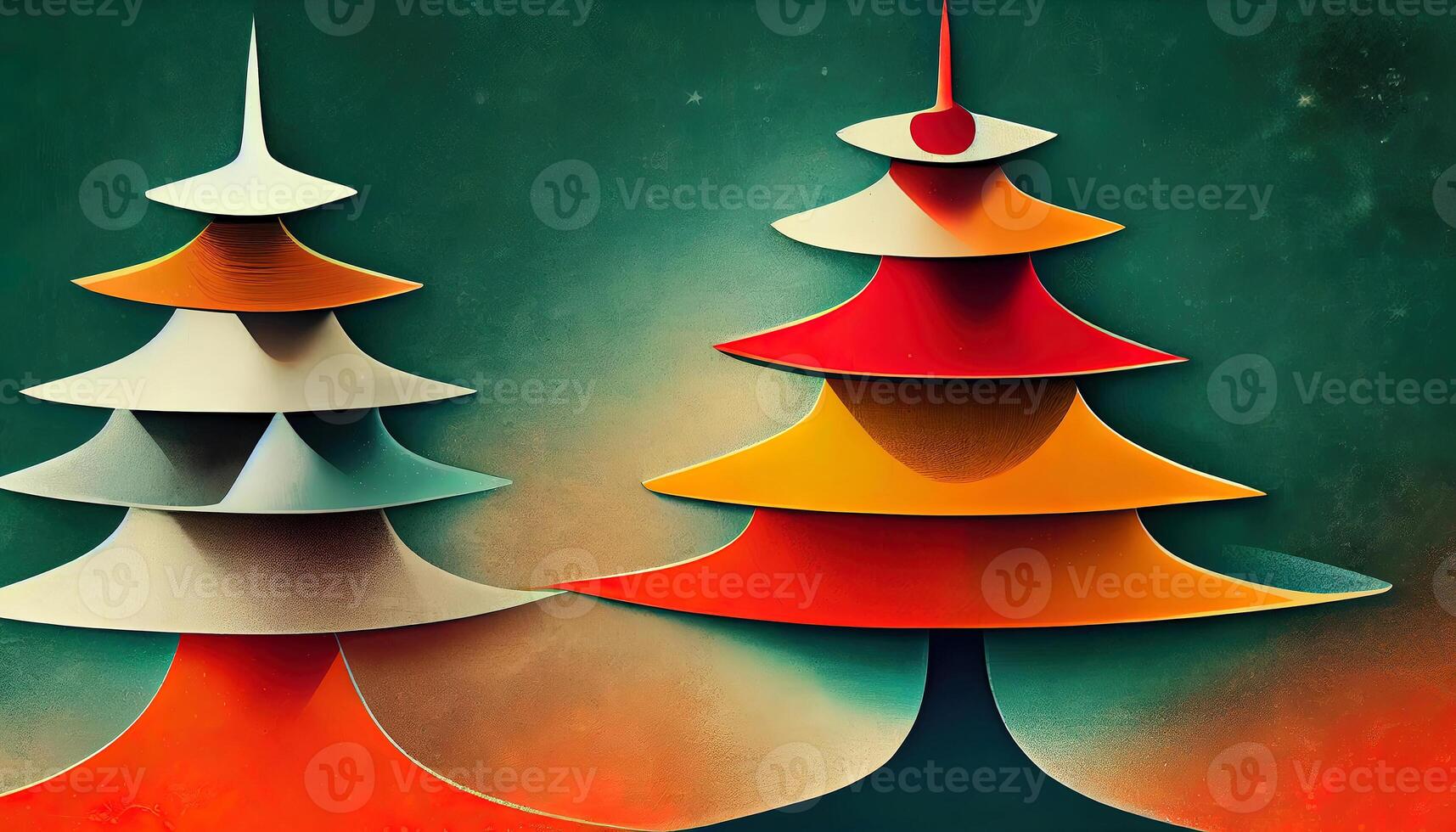 Merry Christmas and New Year greeting card. photo