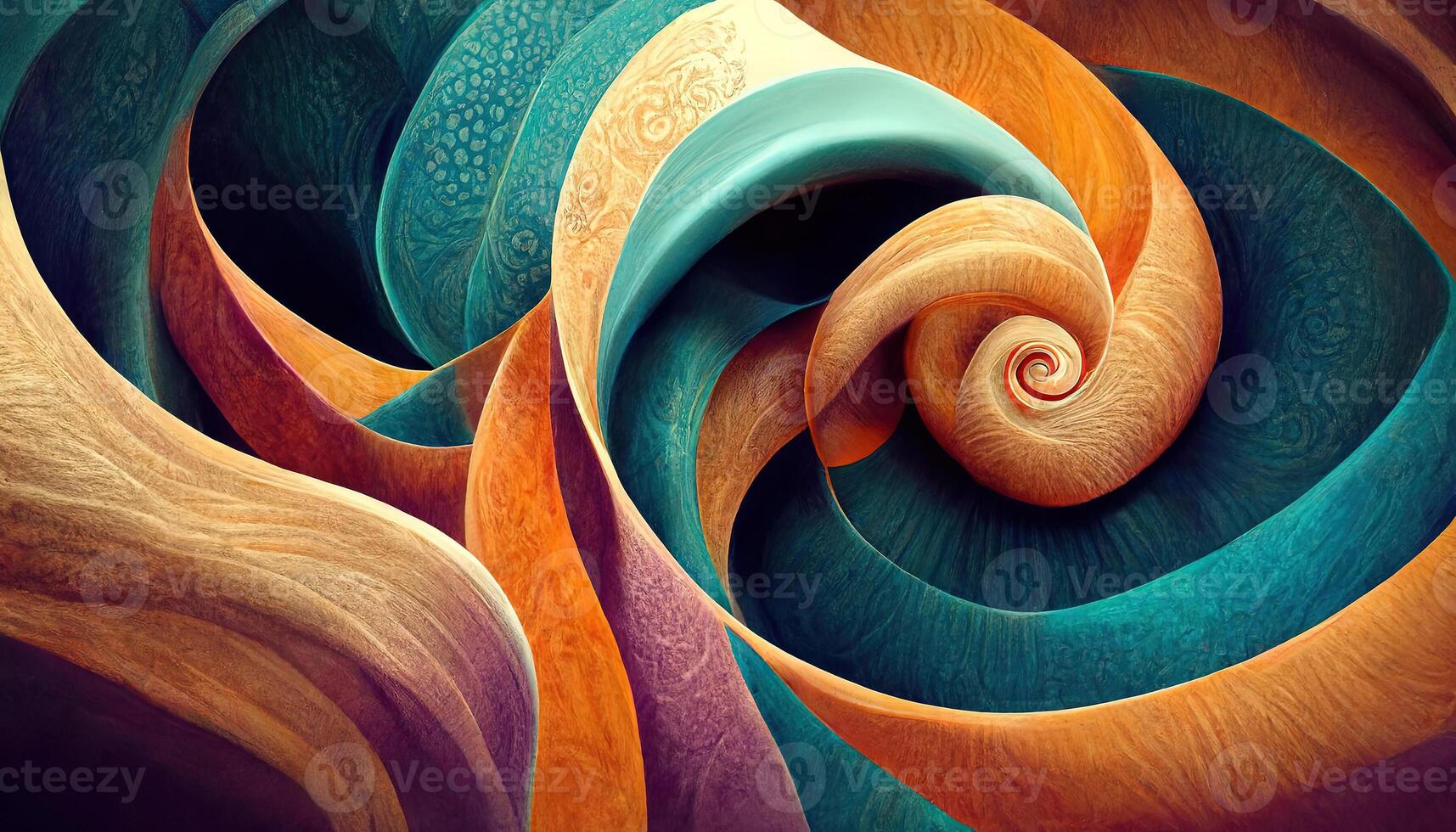 Abstract geometrical concentric swirl background. photo