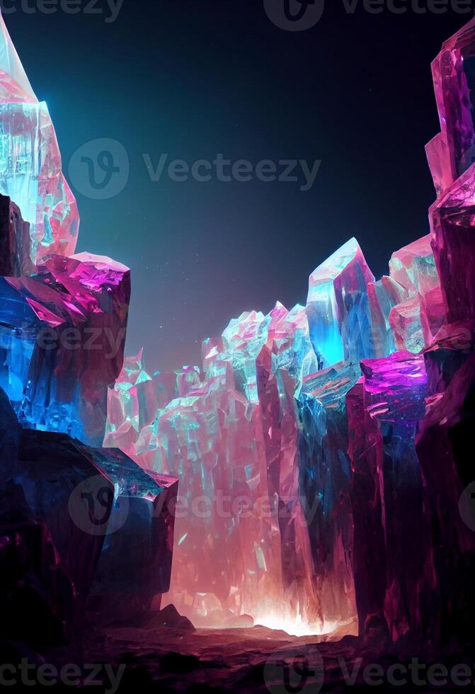 group of ice cubes sitting on top of a mountain. . photo