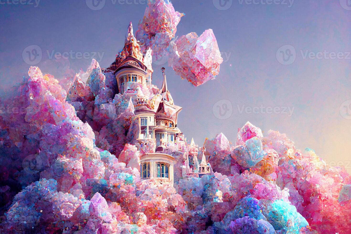 White Diamond crystal mansion. photo