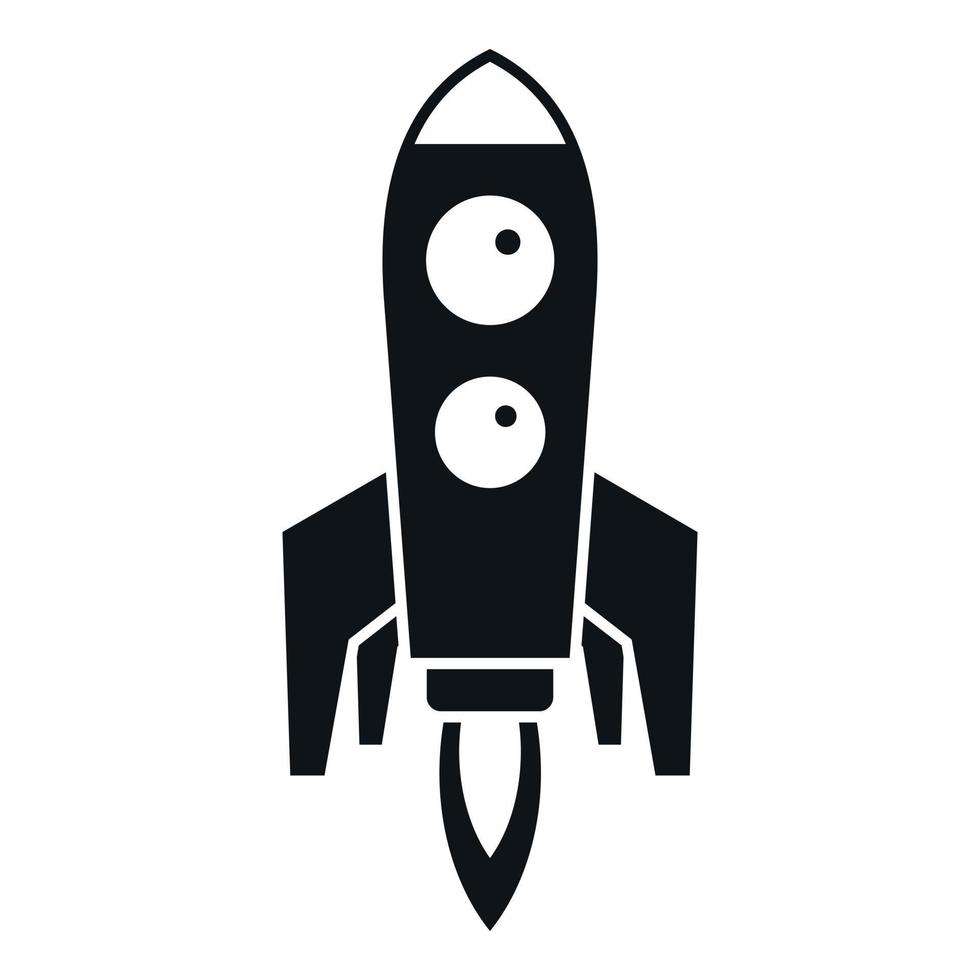 Sky start icon simple vector. Fire ship vector