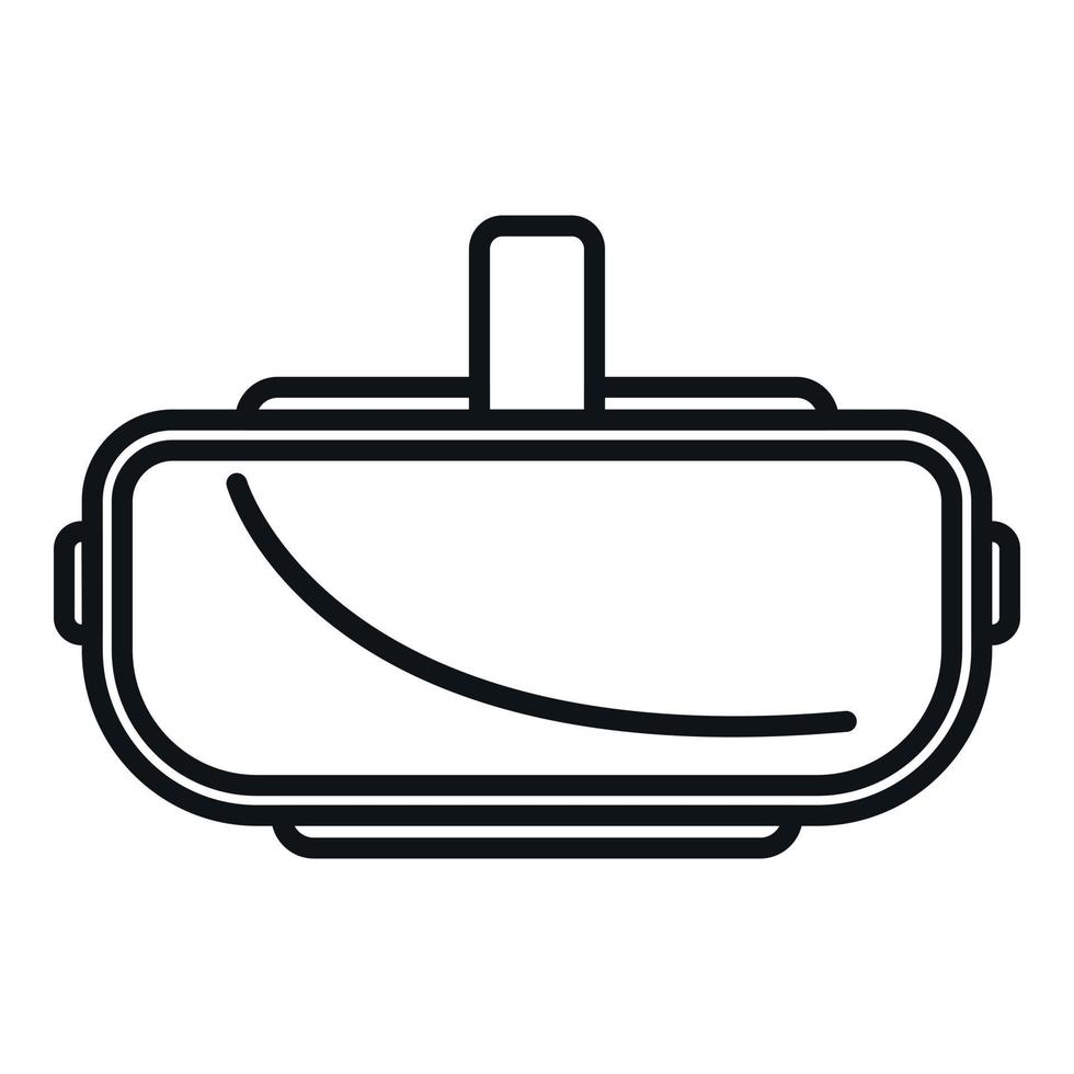 Vr mask icon outline vector. Futuristic game vector