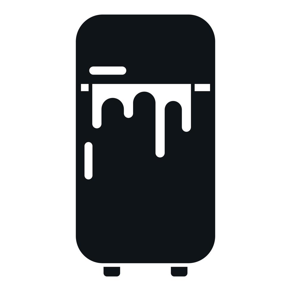 Broken fridge tech icon simple vector. Repair service vector