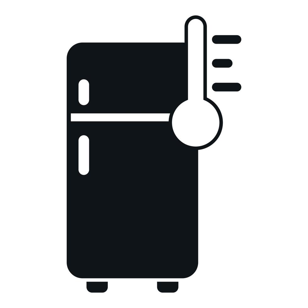 Old working fridge icon simple vector. Electric repair vector