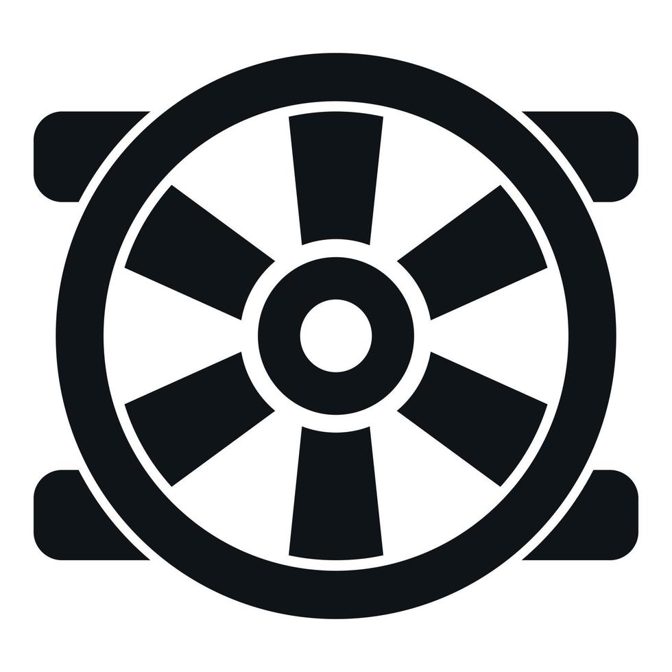 Equipment fan icon simple vector. Repair service vector