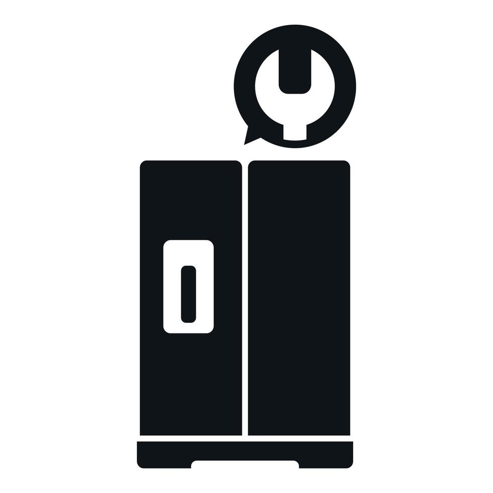 Broken freezer icon simple vector. Repair service vector