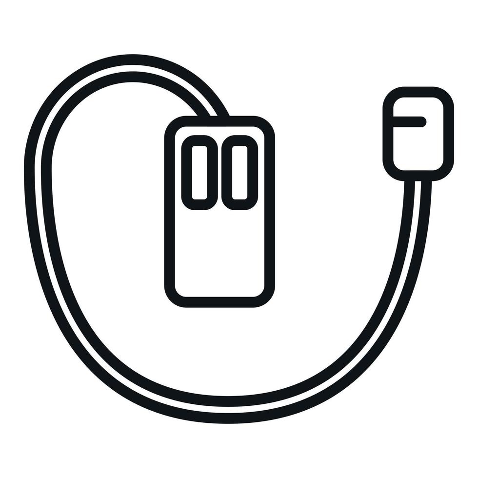 Refrigerator repair plug icon outline vector. Service equipment vector