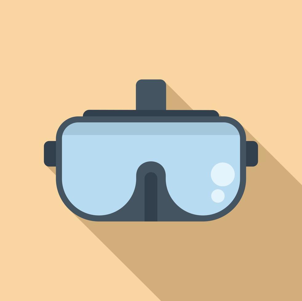 Vr glasses icon flat vector. Headset 3d vector