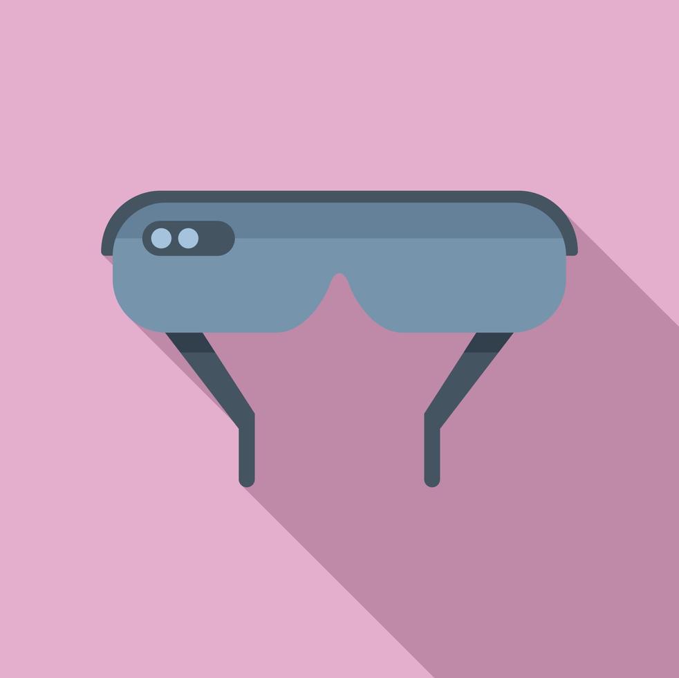 Vr headset icon flat vector. Game mask vector