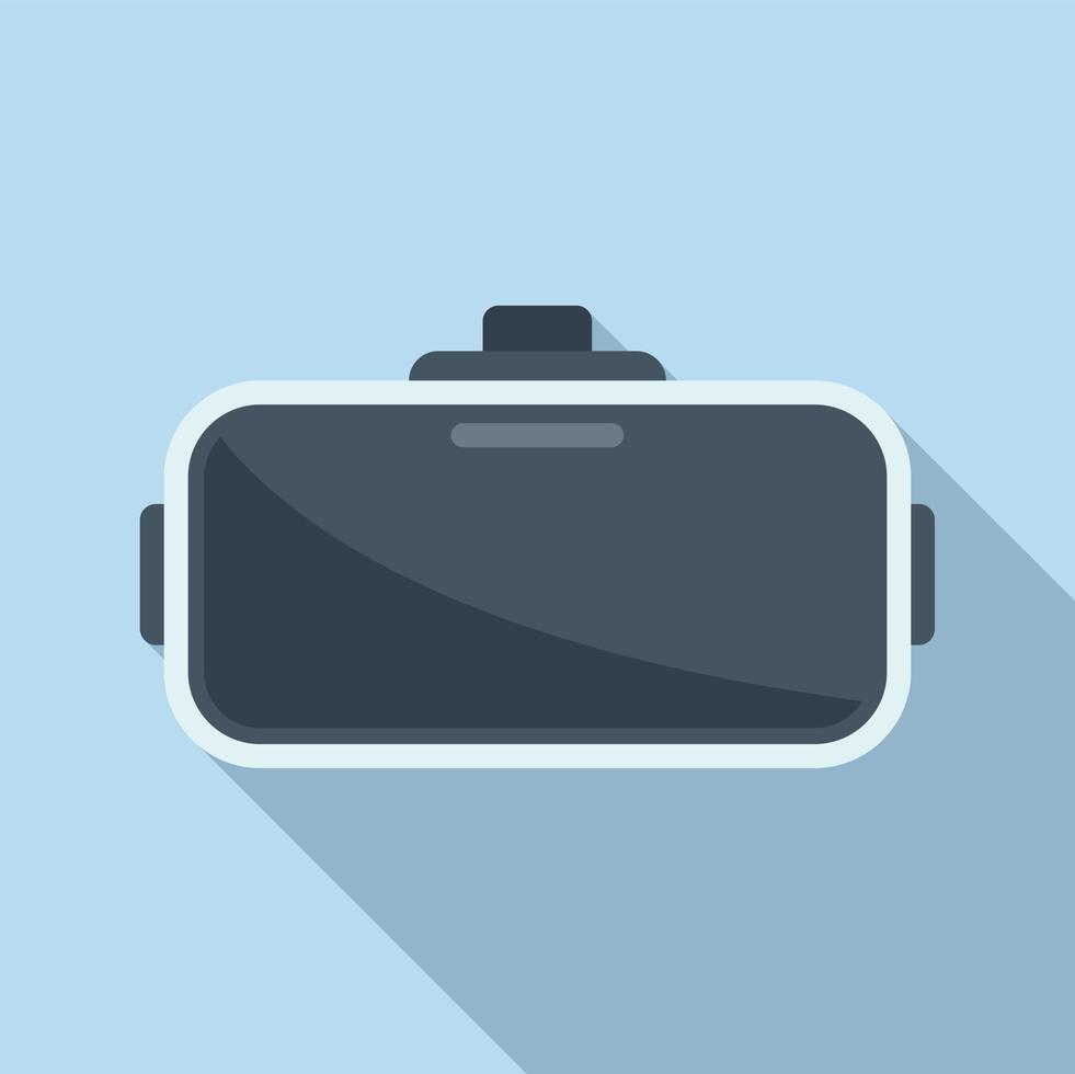 Vr headset icon flat vector. Game mask vector