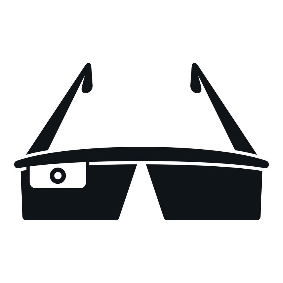 Futuristic headset icon simple vector. Vr reality vector