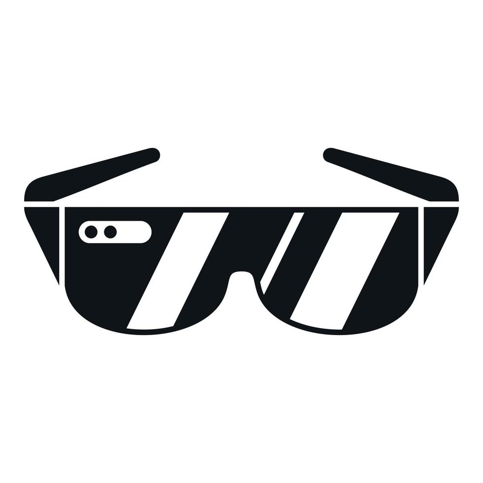 Digital glasses icon simple vector. Vr reality vector