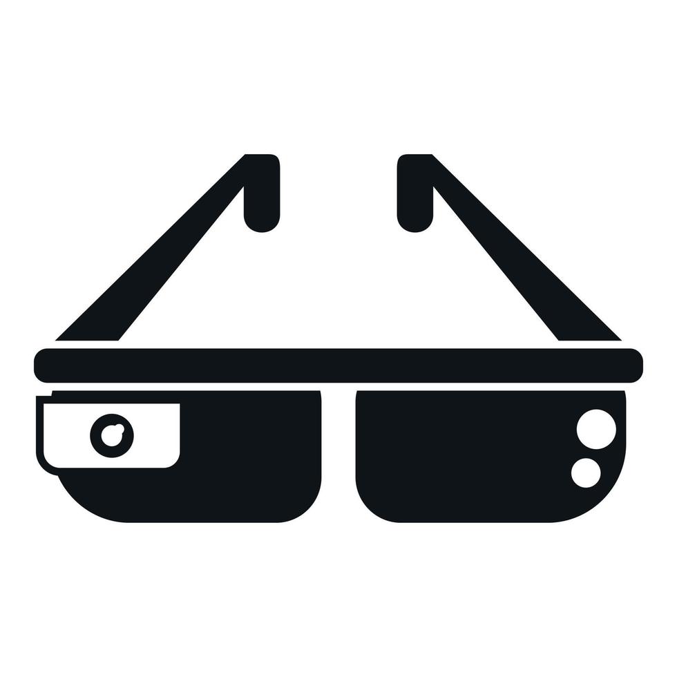 Human vr headset icon simple vector. Virtual reality vector