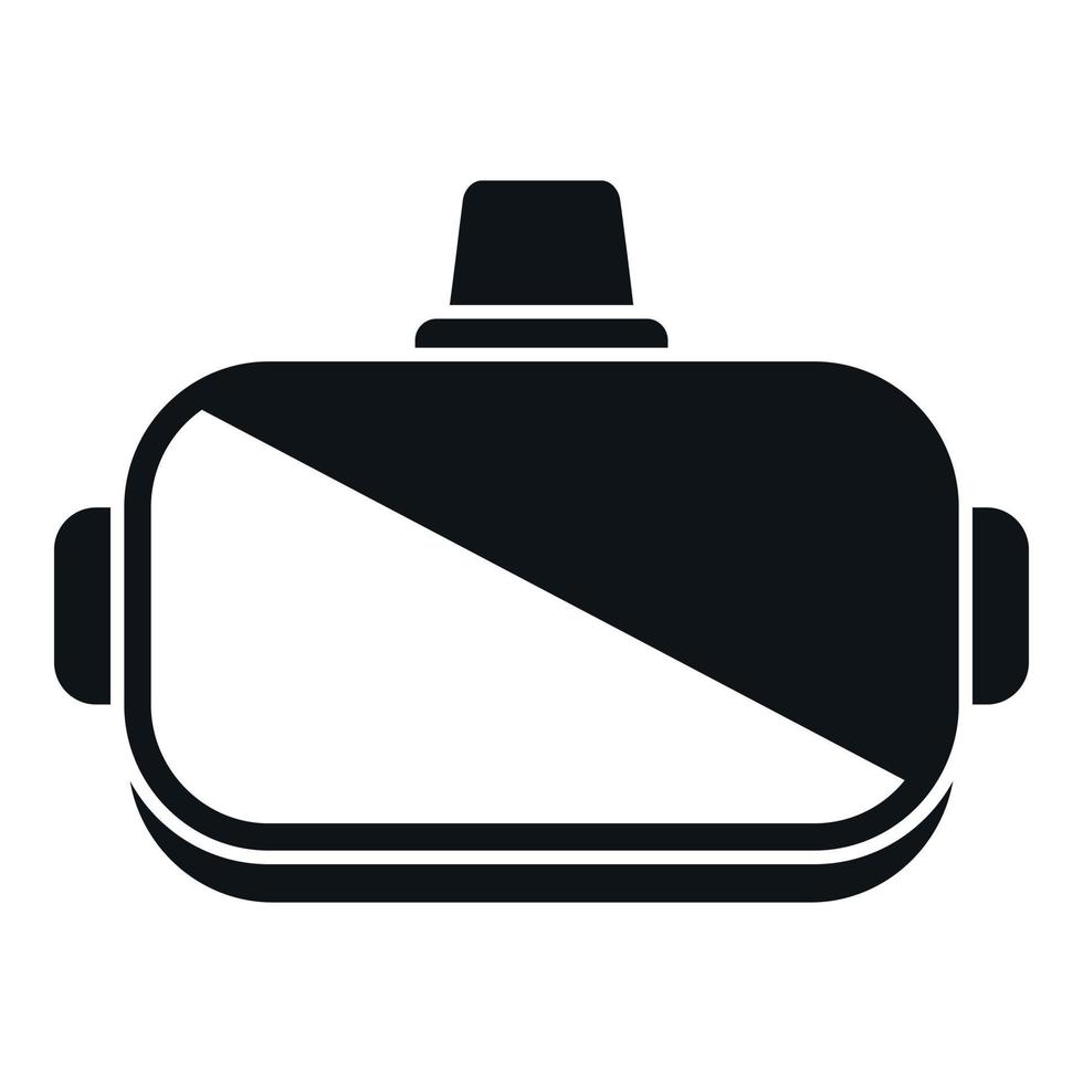 Device helmet icon simple vector. Vr reality vector