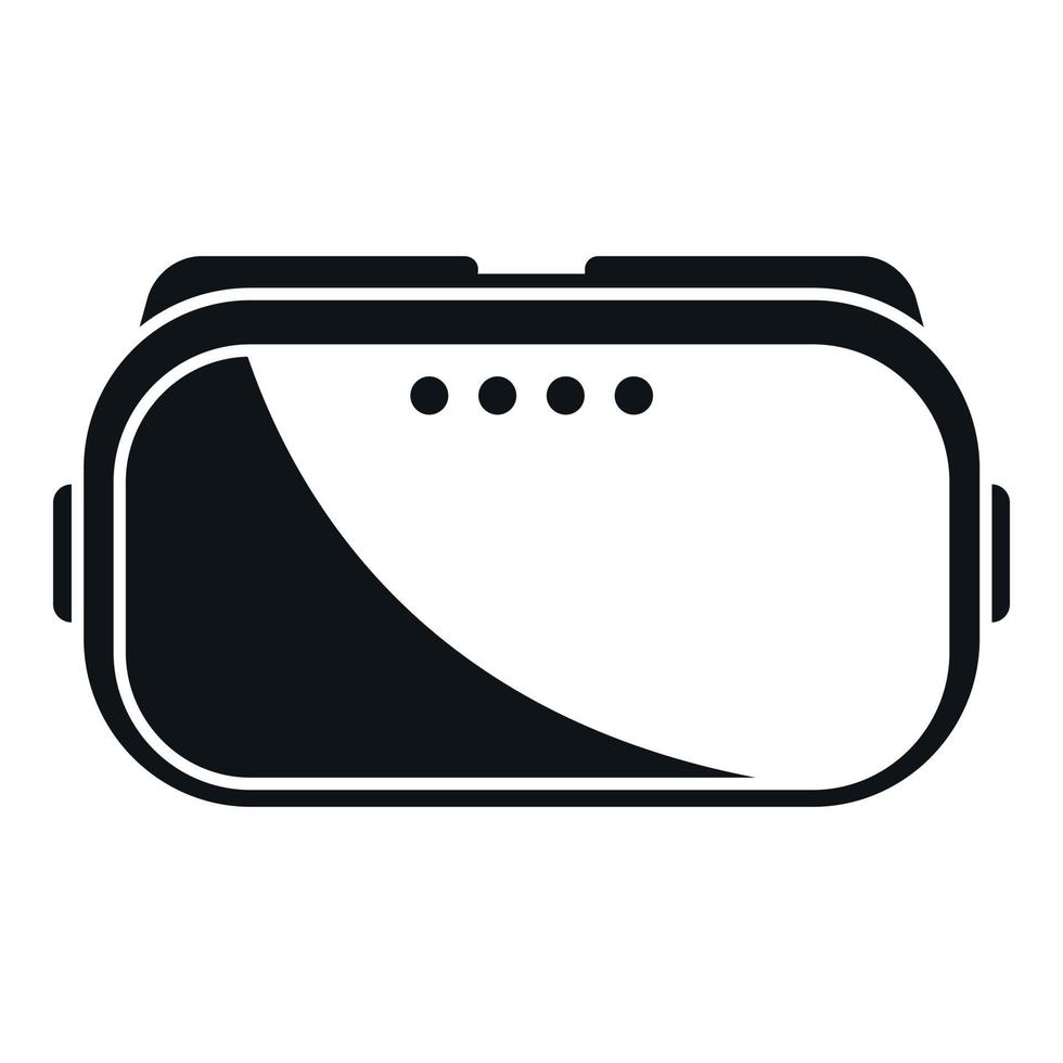 Cyber headset icon simple vector. Game mask vector