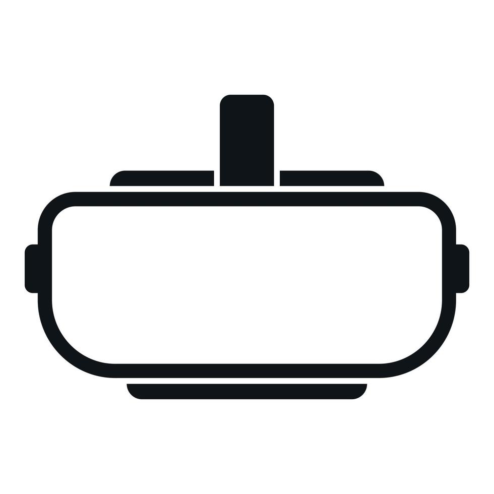 3d headset icon simple vector. Game mask vector