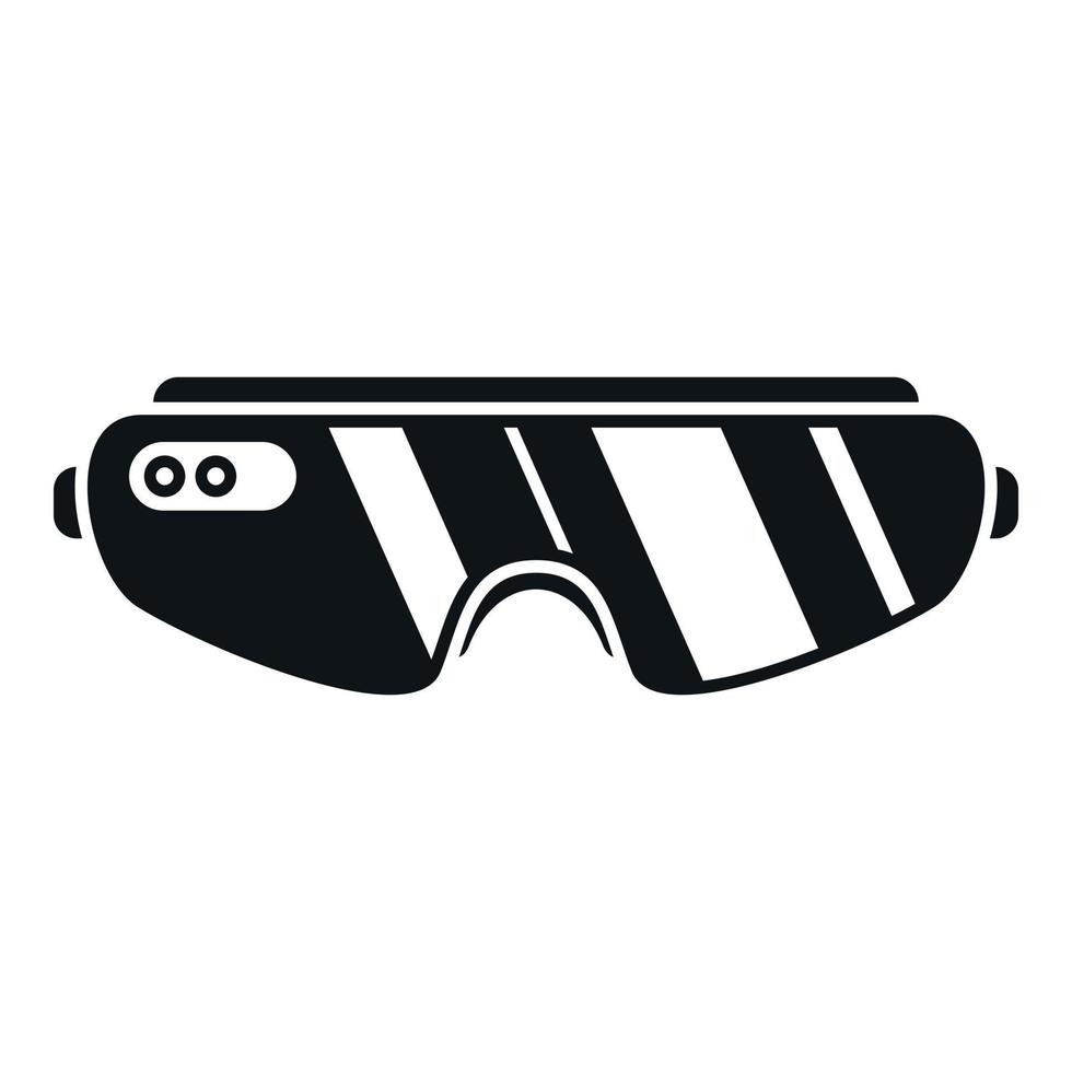 Strong vr glasses icon simple vector. Vr headset vector