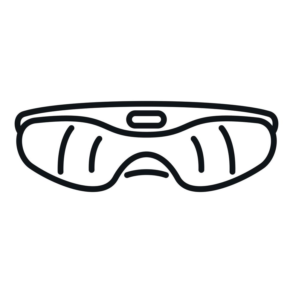 Cyber headset icon outline vector. Digital device vector