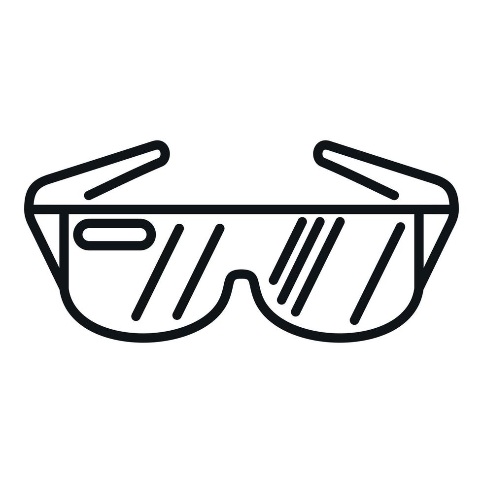 Digital glasses icon outline vector. Vr reality vector