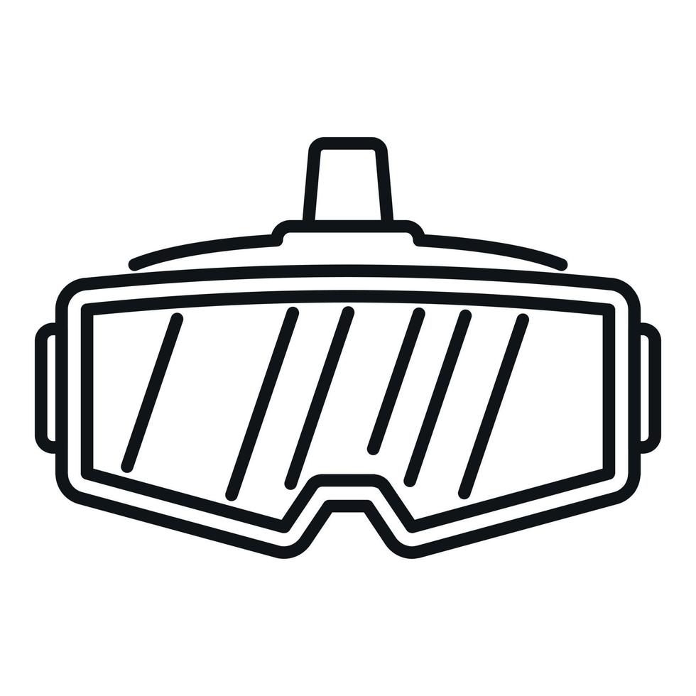 Digital glasses icon outline vector. Vr reality vector