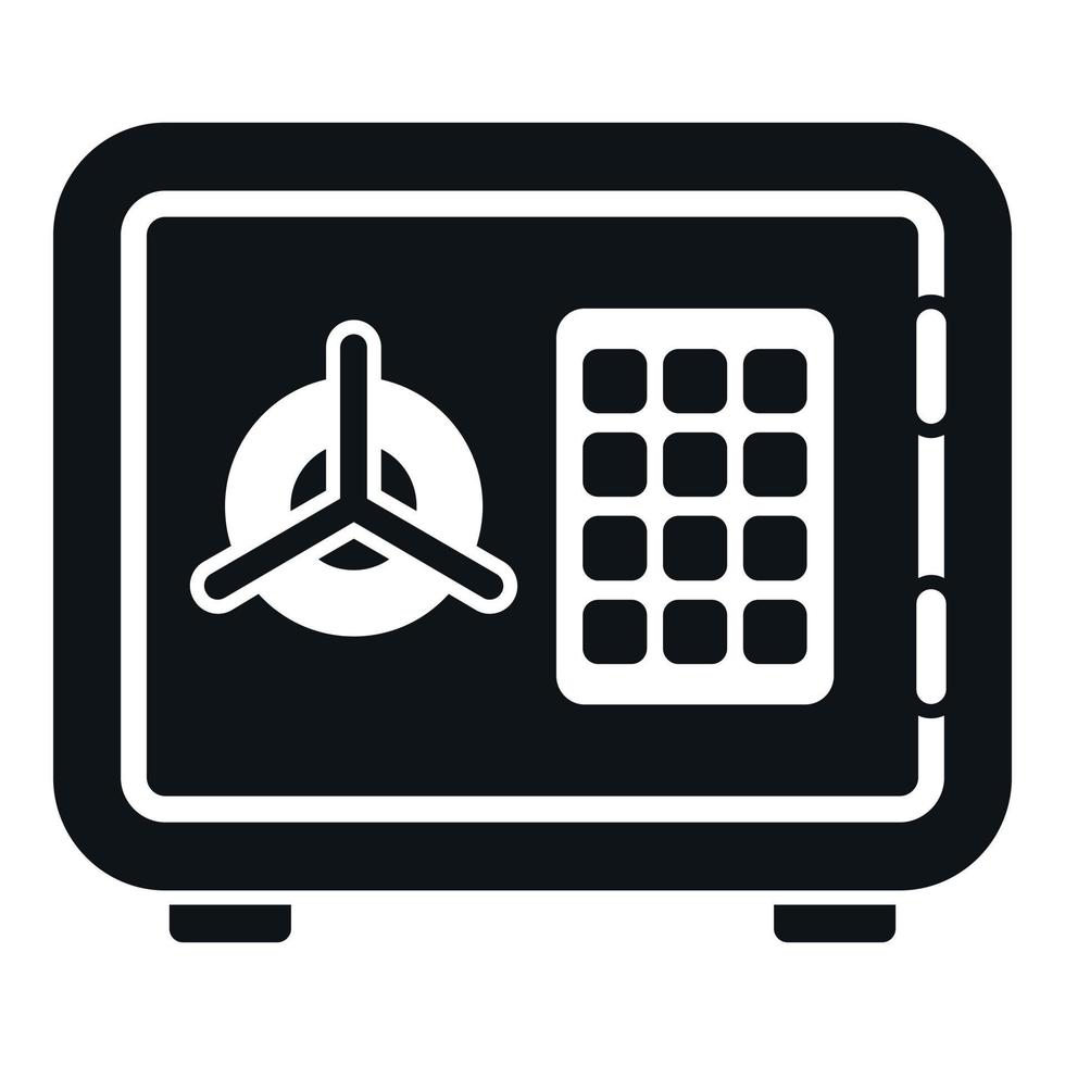 Money digital safe icon simple vector. Bank finance vector