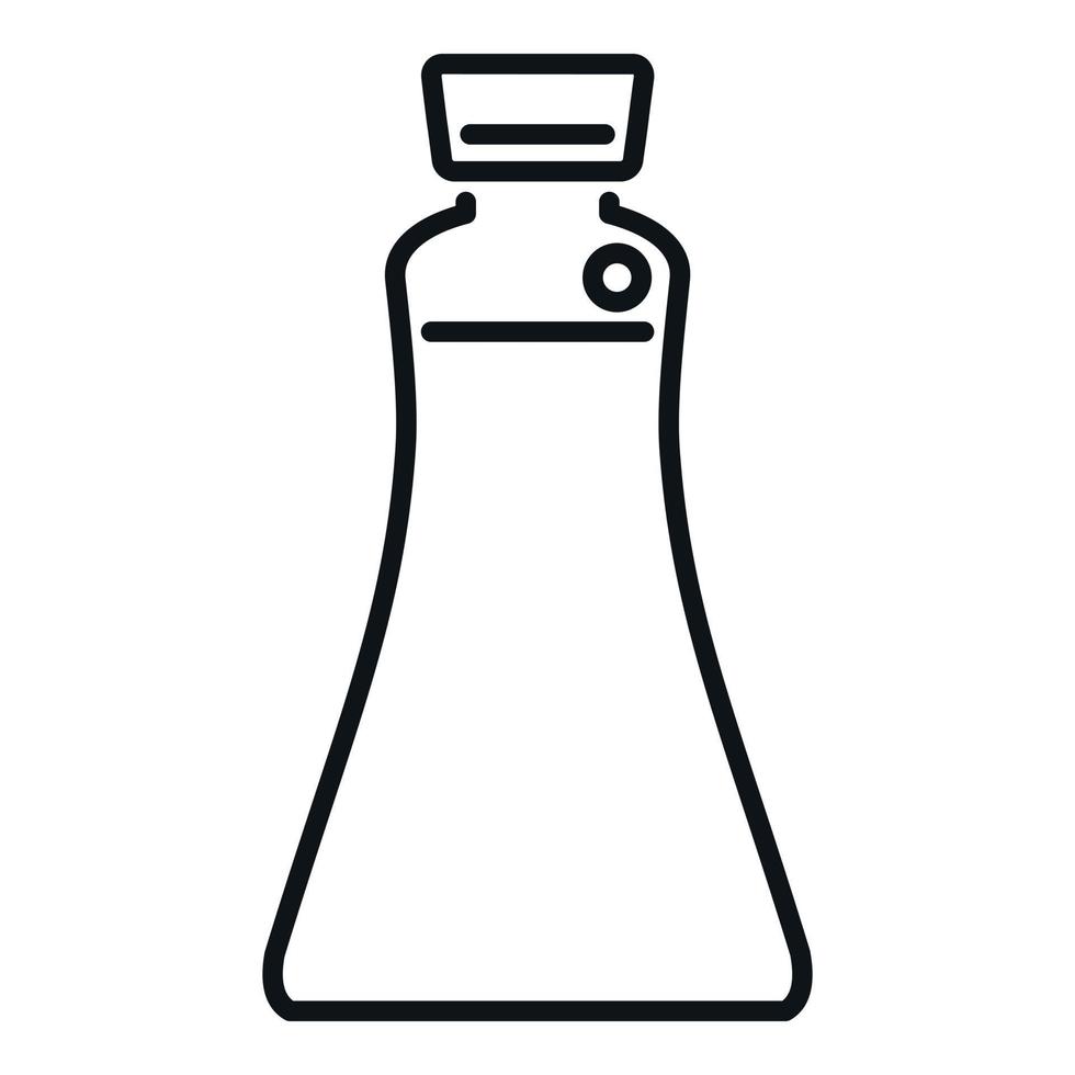 Asian bottle icon outline vector. Japan food vector