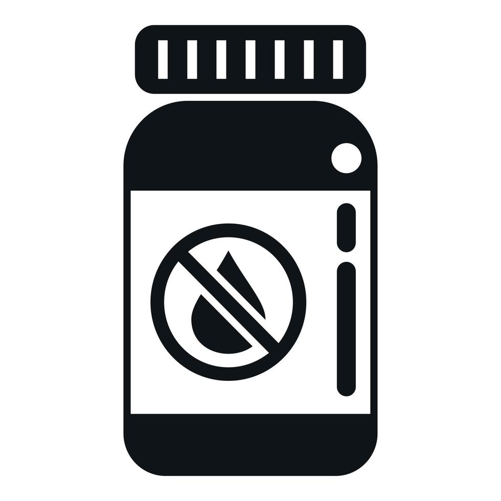 No cry pills icon simple vector. Cure pill vector