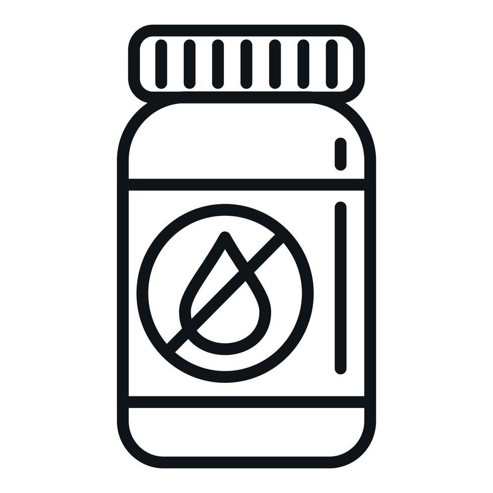 No cry pills icon outline vector. Cure pill vector