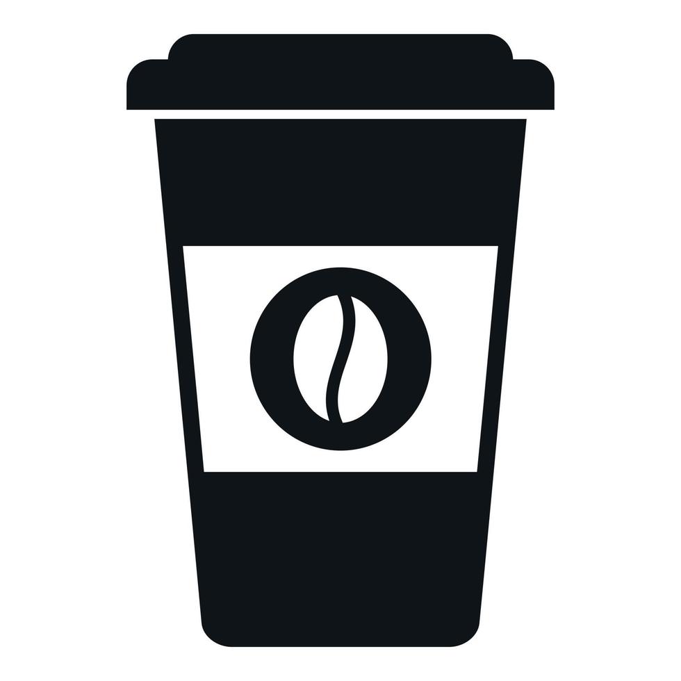 Sleep problem to go coffee icon simple vector. Insomnia stress vector