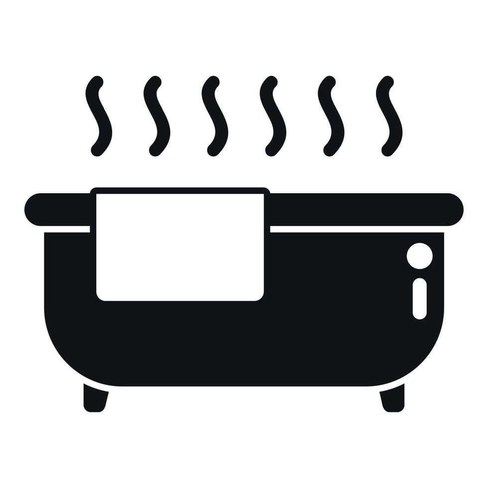 Night warm bath icon simple vector. Sleep problem vector