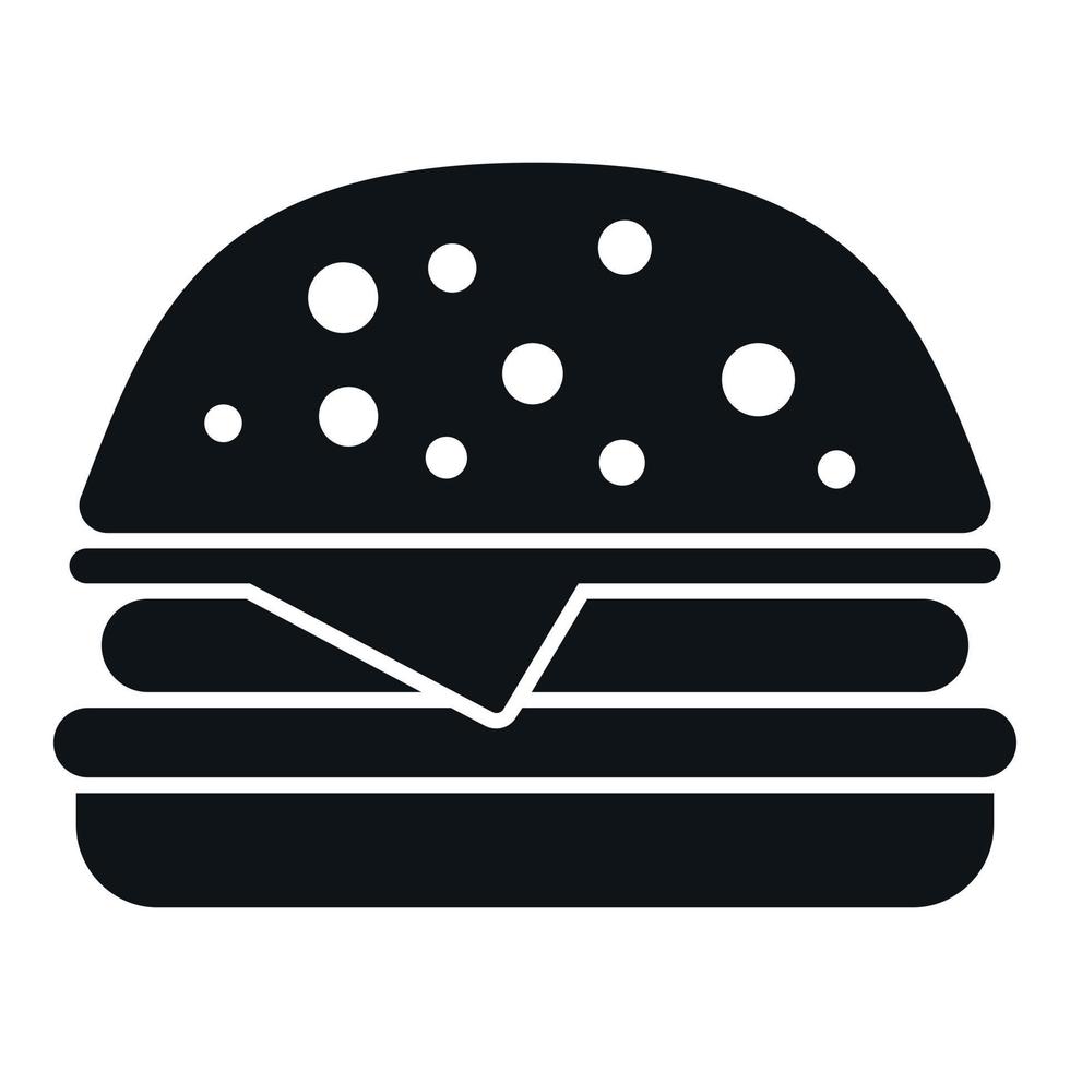 Sleep problem burger food icon simple vector. Stress person vector