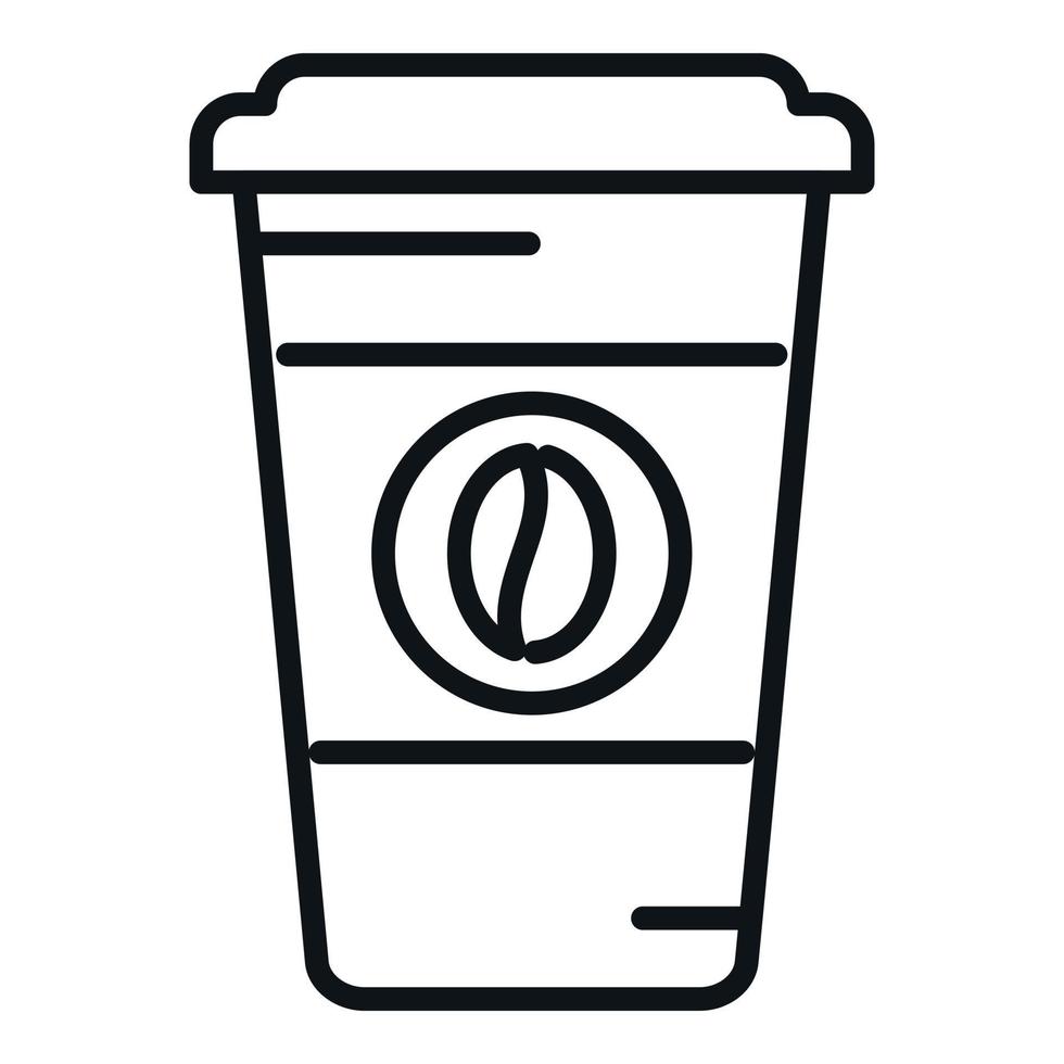 Sleep problem to go coffee icon outline vector. Insomnia stress vector