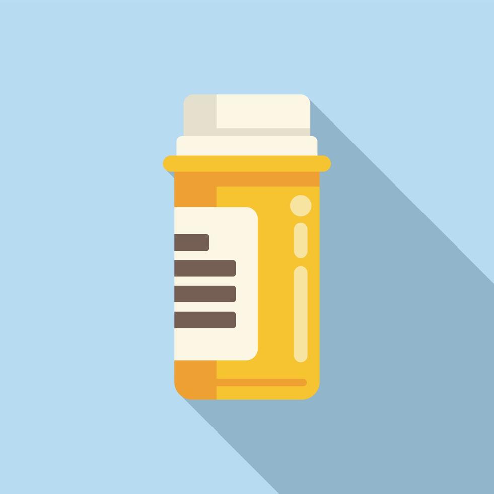 Immune system pills icon flat vector. Stop virus vector