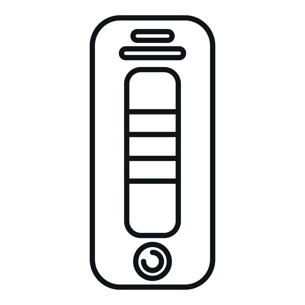 Covid test icon outline vector. Health system vector