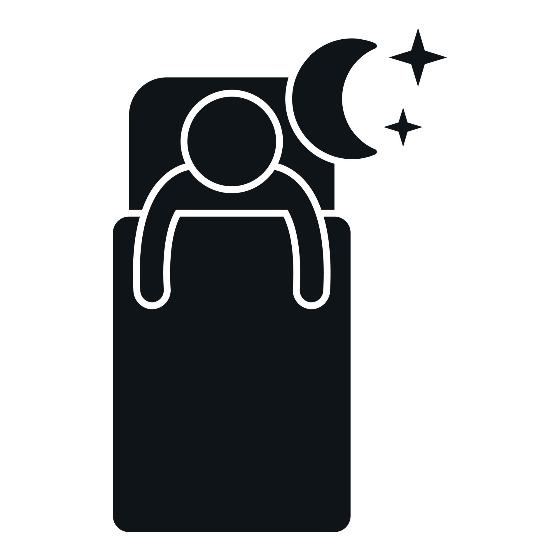 Sleep problem icon simple vector. Stress disorder 22873686 Vector Art
