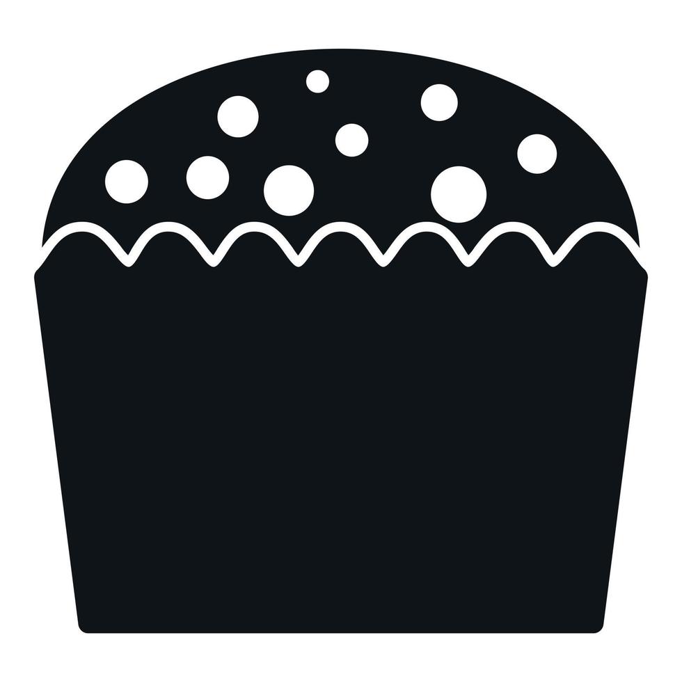Muffin food icon simple vector. Cake bread vector