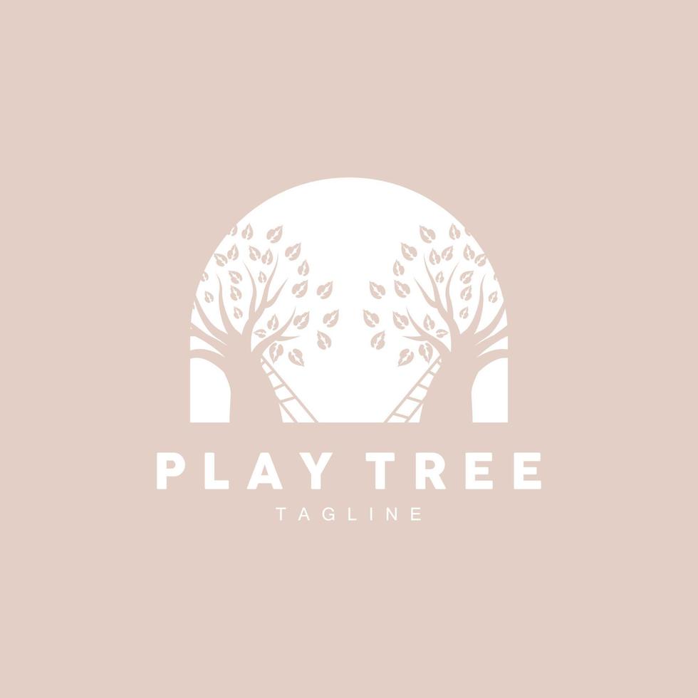 Tree Logo Design, Playground Vector, Education Tree Icon vector