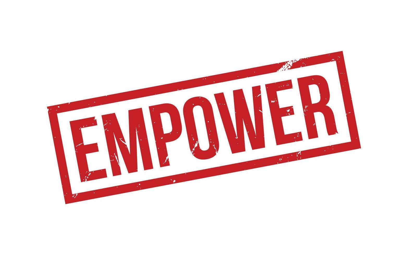 Empower Rubber Stamp Seal Vector