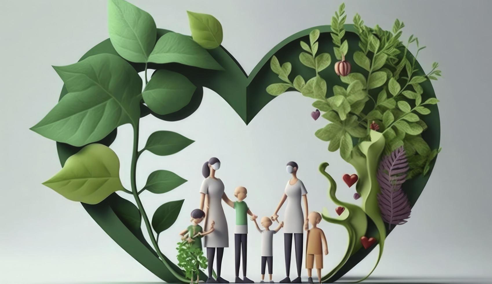 World Mental Health day illustration concept, World Health Day Images, Heartbeat, Stethoscope, world health day April 7, poster, banner, design, theme, 2023, Generate Ai photo