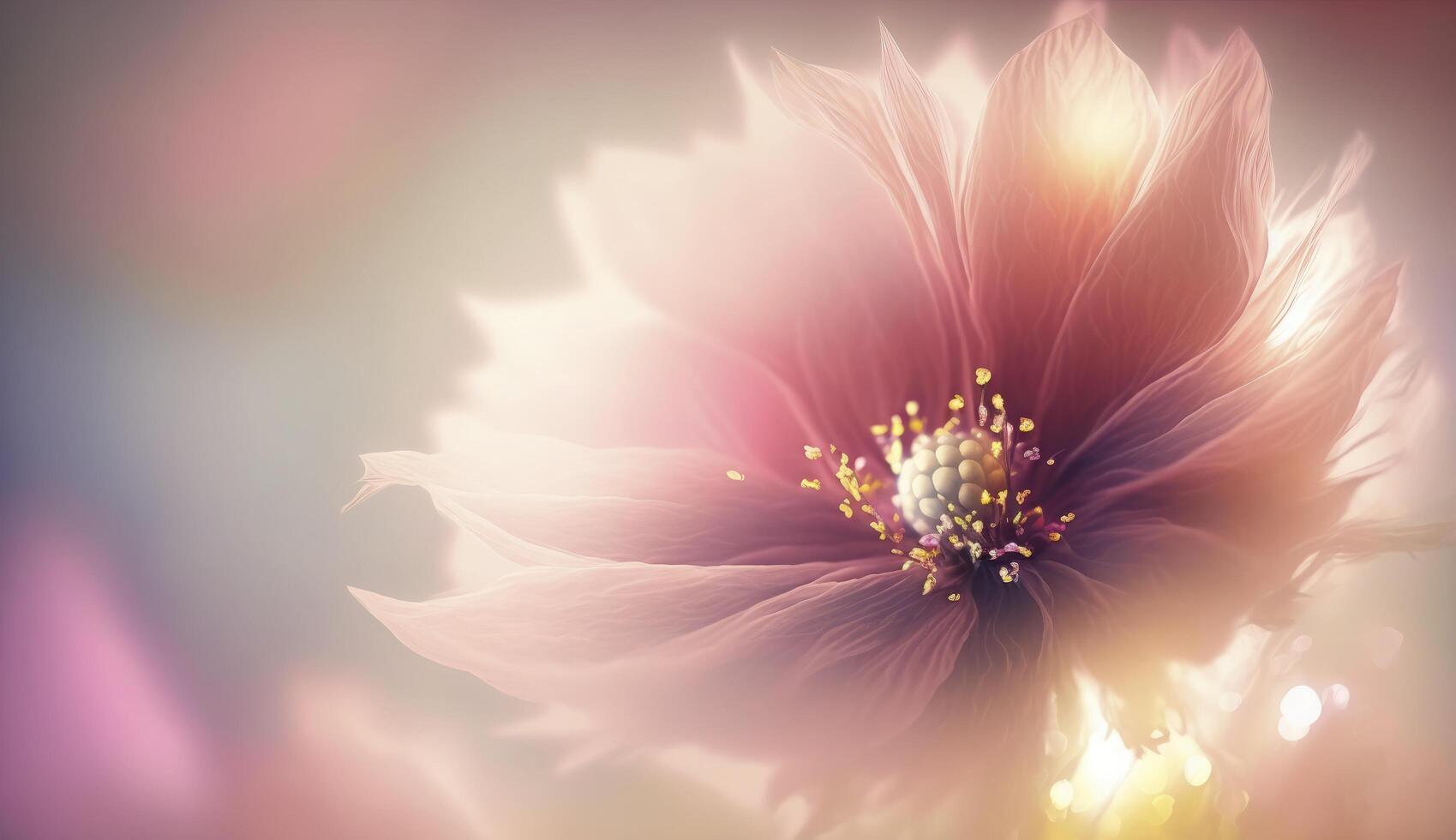Soft dreamy sweet flower for love romance background, photo