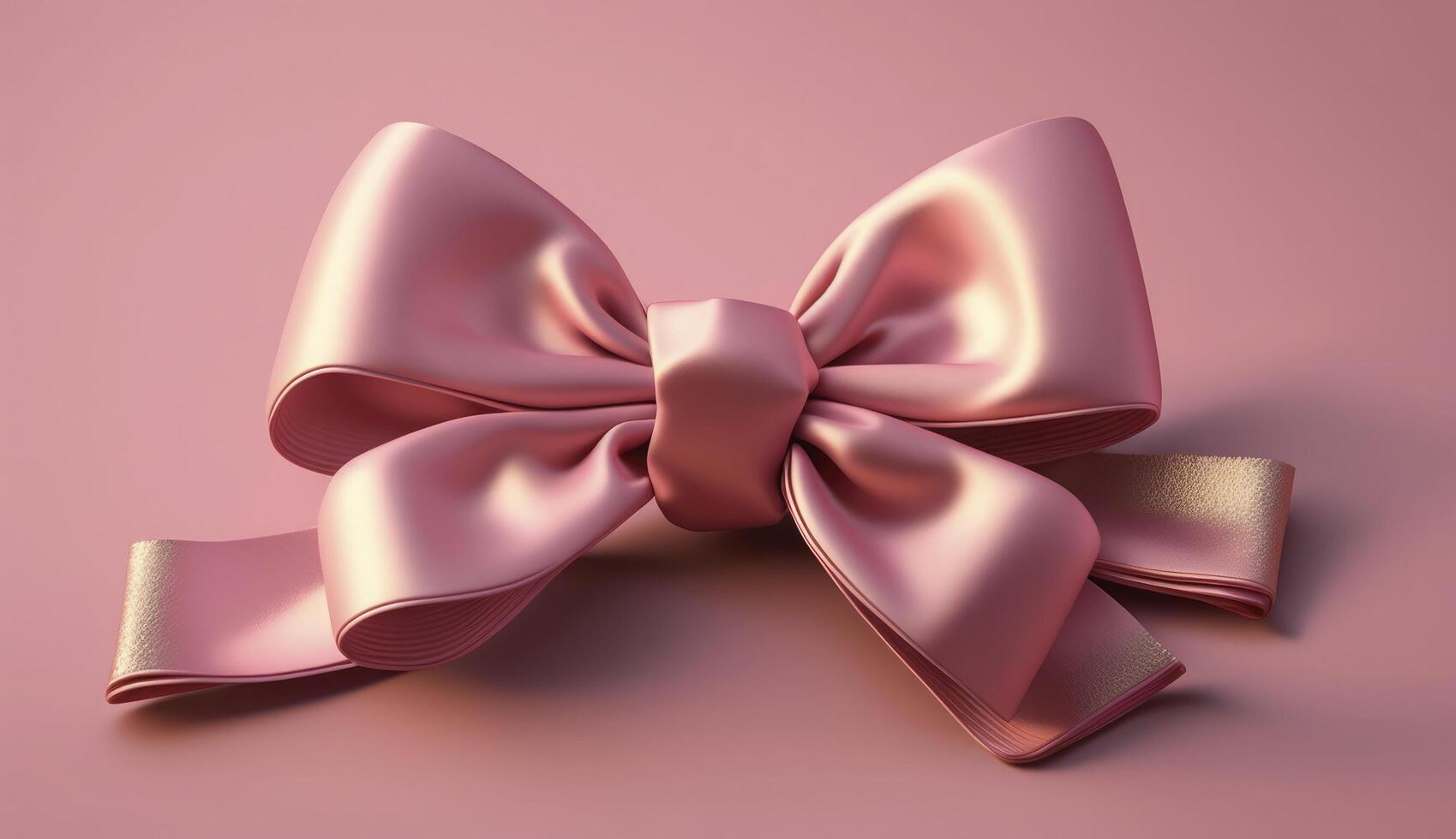 pink bow on a pink background , photo