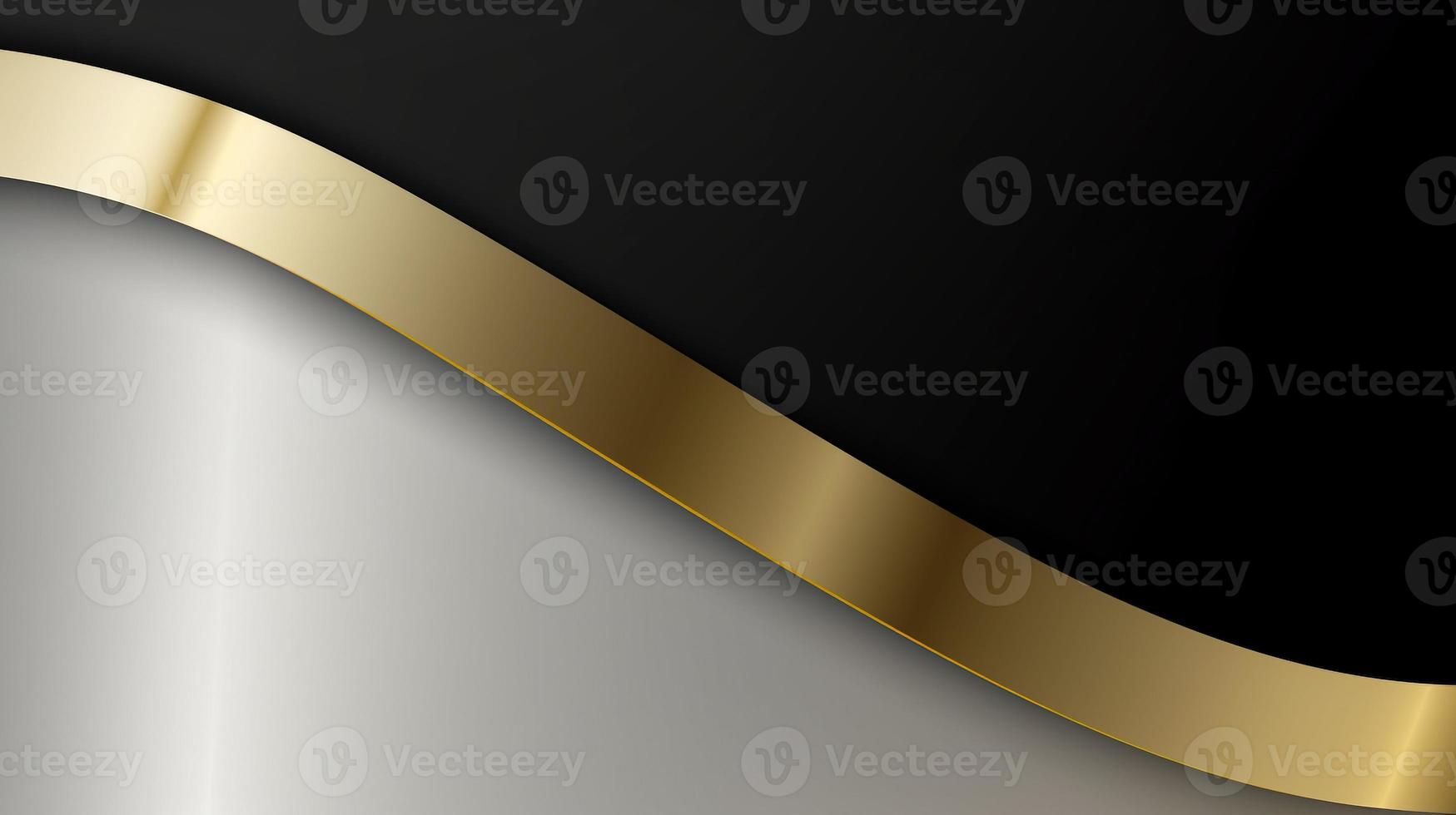Abstract black and golden background. Luxury design photo