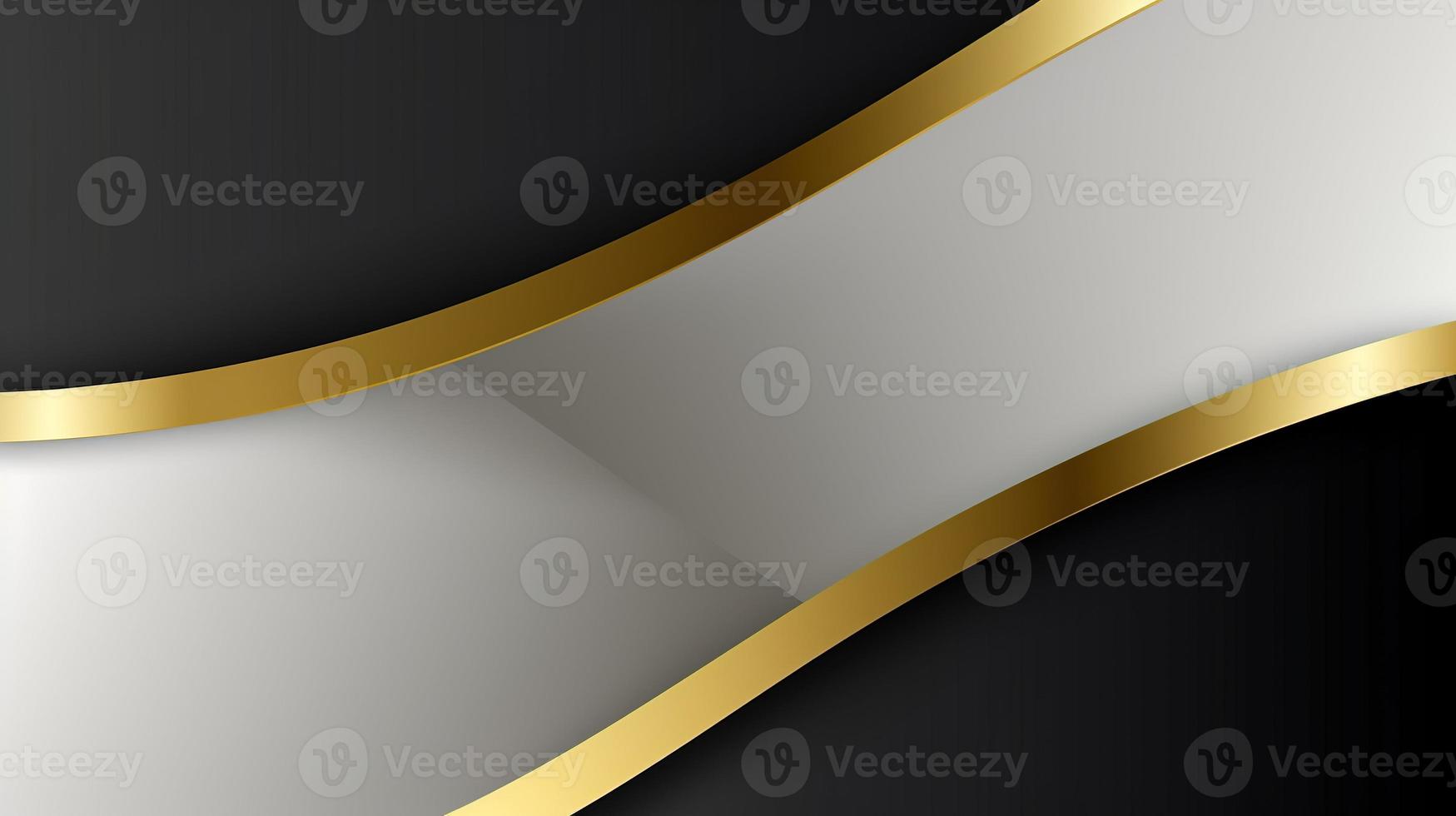 Abstract black and golden background. Luxury design photo