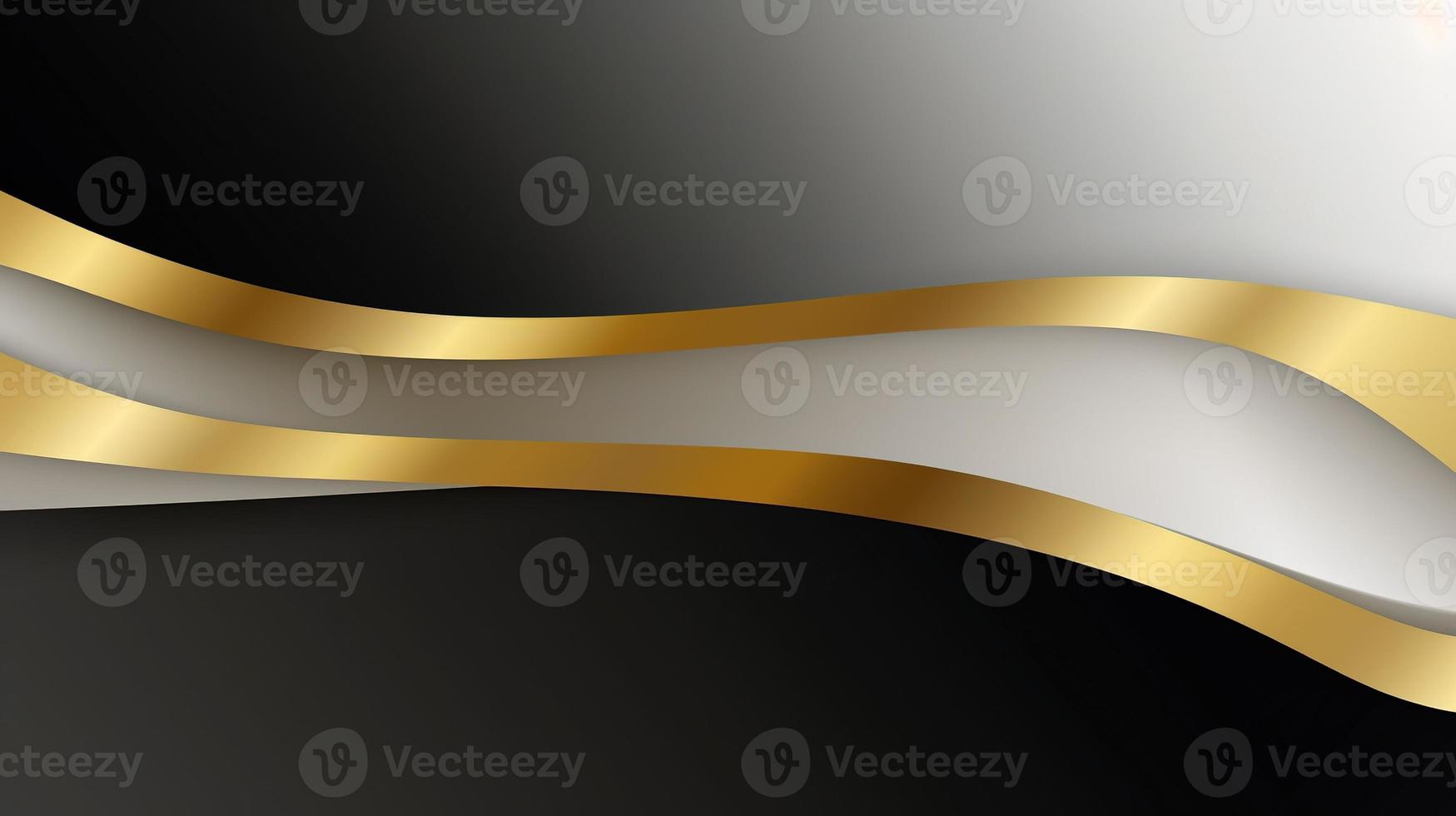 Abstract black and golden background. Luxury design photo