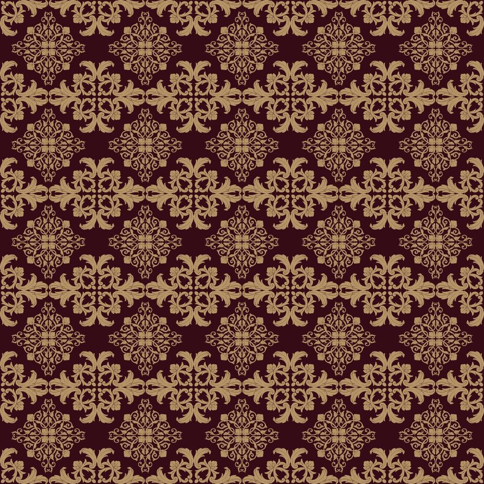 Red Seamless wallpaper pattern, vector. vector