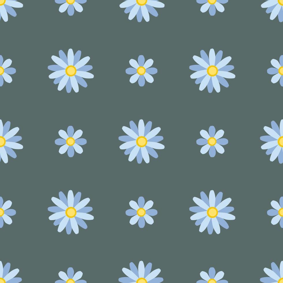 Beautiful floral pattern in small abstract flowers. vector