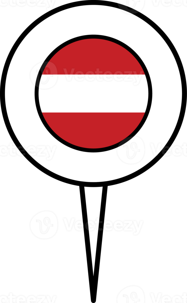 Austria flag pin location icon. png